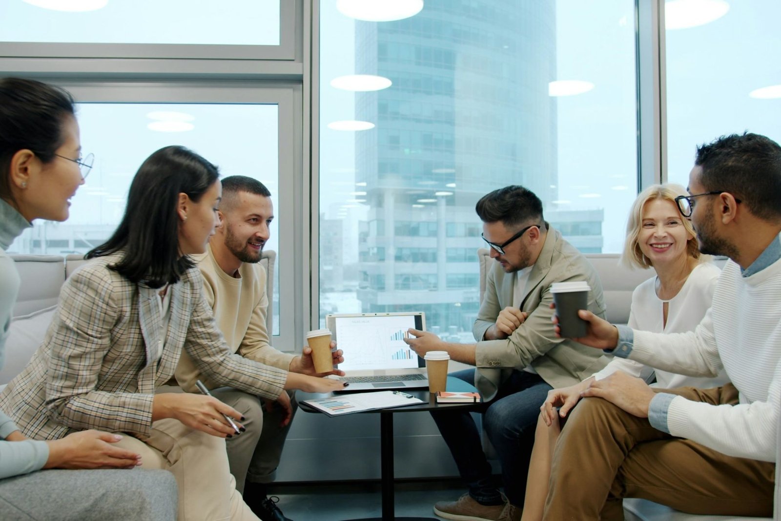 A professional team in discussion